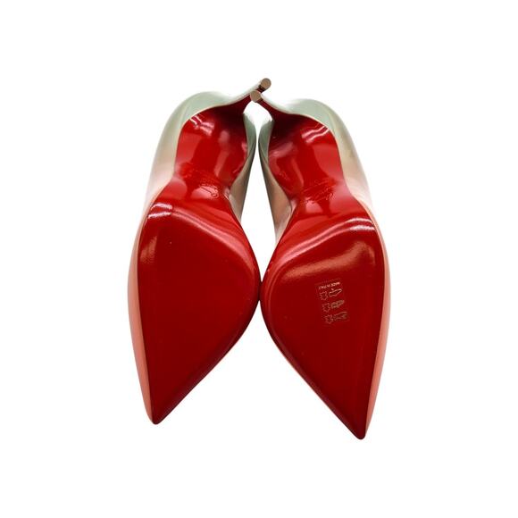 Christian Louboutin Hot Chick Patent Leather Pumps Blush Green EU 38 US 8 - NWB - Picture 7 of 11